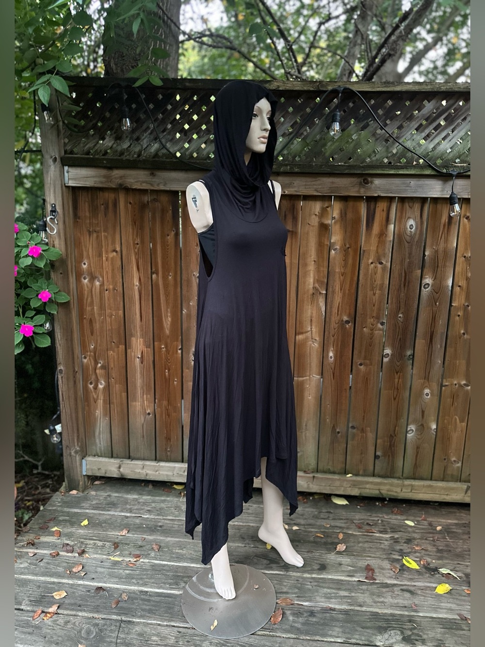Hooded Witchy 🧙♀️ Dark Fae Sorceress Dress
